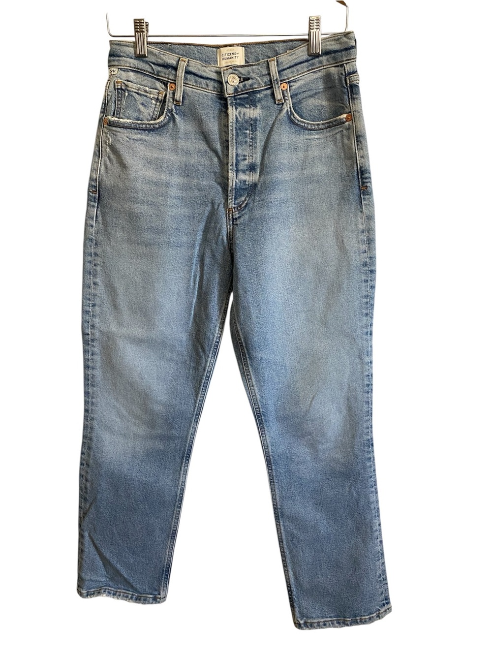 Citizens Of Humanity Charlotte Crop Light Wash Denim Jeans Women’s Size 27